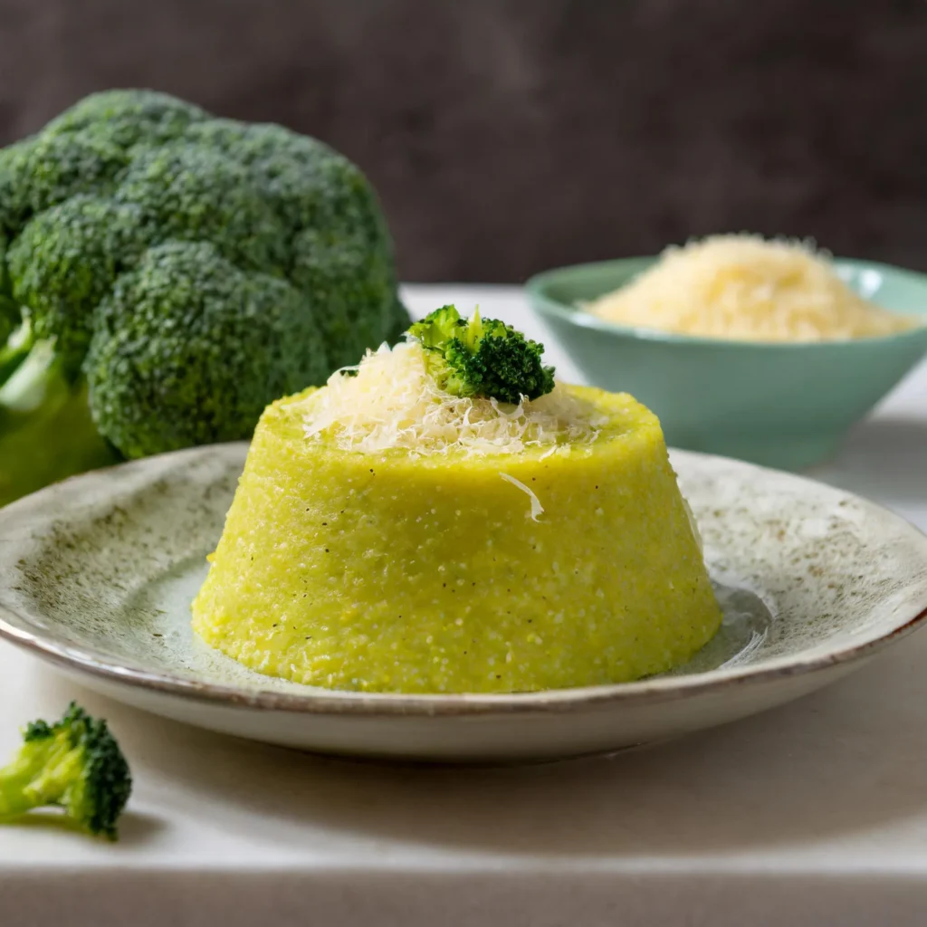 polenta vegetariana alla crema di broccoli